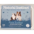 Natural Instinct Pure Raw Turkey Dog & Cat 2 X 500g Twin Pack Frozen